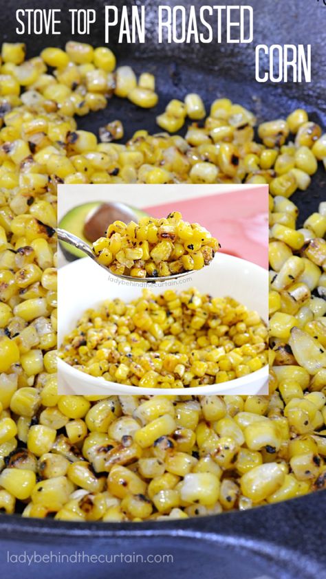 Roast Corn, Spicy Corn, Buttered Corn, How To Cook Corn, Corn Recipe, Roasted Corn, Corn Recipes, Homemade Dinner, Dinner Sides