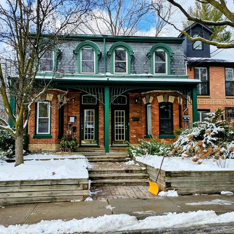 CABBAGETOWN, Toronto Home to the most preserved Victorian Homes in Canada, But these were not the original homes of Toronto. However, they were the first homes to be built with some sort of building and structural guidelines. Cabin- Cottages were Toronto's first house type. Comparable to days condos sizes. Unfortunately they would burn down faster than they could get built. This was a modest time. No heat, electricity and plumbing services. Nobody knew it back then, but these cabins getti... Cabbagetown Toronto, Homes In Canada, Toronto Home, First House, Plumbing Services, No Heat, Types Of Houses, Victorian Homes, First Home