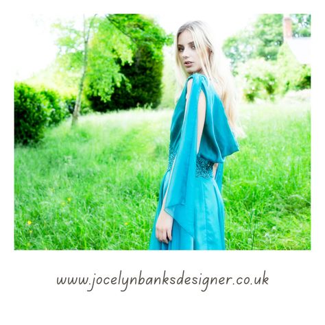 Turquoise evening dress, prom dress coloured wedding dress, mother of the bride outfit , bridesmaid dress, made in England, made to order, made to measure chiffon fabric , butterfly dress, cowl back Full Circular Skirt, Circular Skirt, Couture Outfits, Chiffon Evening Dresses, Evening Gown, Mother Of The Bride, Evening Dress, Banks, Evening Gowns