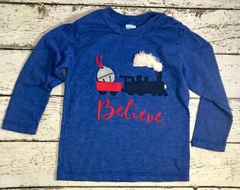 Polar express | Etsy Train Outfit, Polar Express Pajamas, Train Christmas, Boys Christmas Shirt, Express Outfits, Outfit Holiday, Dripping Springs, Christmas Train, Polar Express