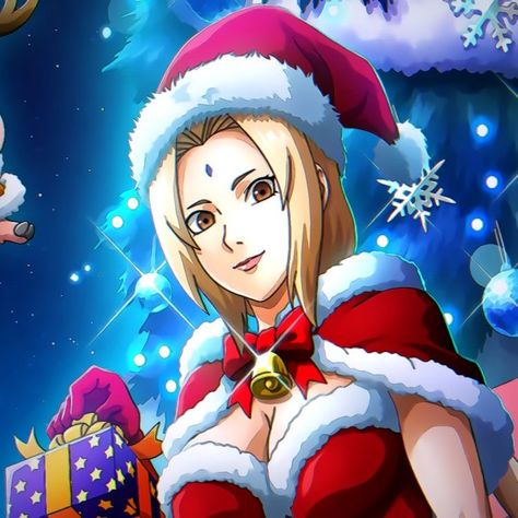 Tsunade Icon, Lady Tsunade, Christmas Pfp, Christmas Icons, Naruto, Christmas