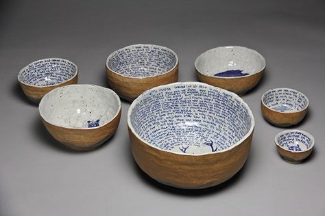 Incantation Bowls on Behance Gemini Witch, Stream Of Consciousness, Mesopotamia, Consciousness, Witch, It Cast, Bowl, Writing, Tableware