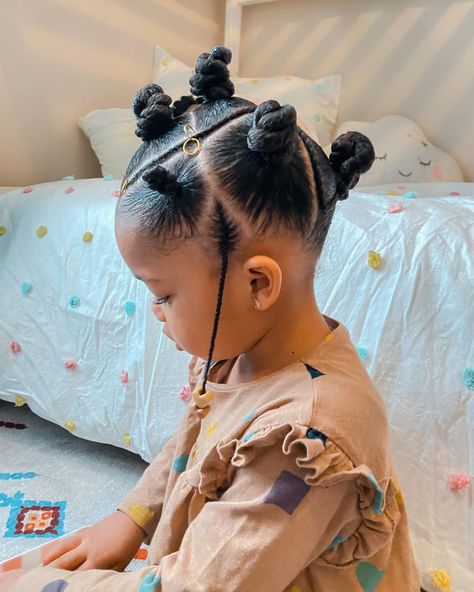 Hairstyles With Extensions, Bantu Knot Styles, Black Baby Girl Hairstyles, Kids' Hairstyles, Baby Girl Hairstyles Curly, Bantu Knot Hairstyles, Toddler Braids, Cute Toddler Hairstyles, Lil Girl Hairstyles