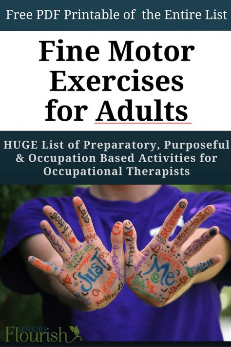 Fine Motor Skills for Adults - The Ultimate List | Seniors Flourish Hand Strengthening Activities, Geriatric Occupational Therapy, Guillain Barre, Therapeutic Recreation, Hand Strengthening, Occupational Therapy Assistant, Occupational Therapy Activities, Recreation Therapy, Best Nursing Schools