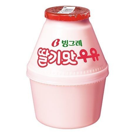 Korean Strawberry Milk, Icon For Iphone, Milk Illustration, Banana Flavored Milk, Korean Strawberry, Milk Nutrition Facts, Balzam Na Pery, Korean Snacks, Food Png