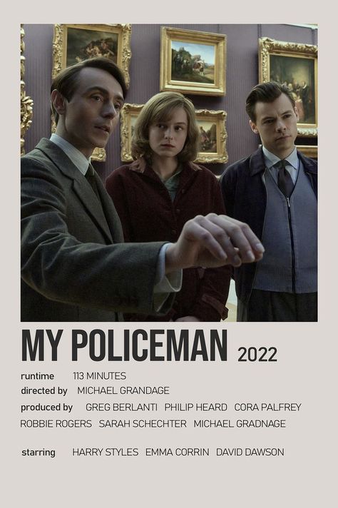 where to watch: Amazon Prime Video (subscription required) My Policeman Poster, Minimalistic Polaroid Poster, Gina Mckee, Linus Roache, Movies Must See, Rupert Everett, Credit Quotes, Greg Berlanti, My Policeman