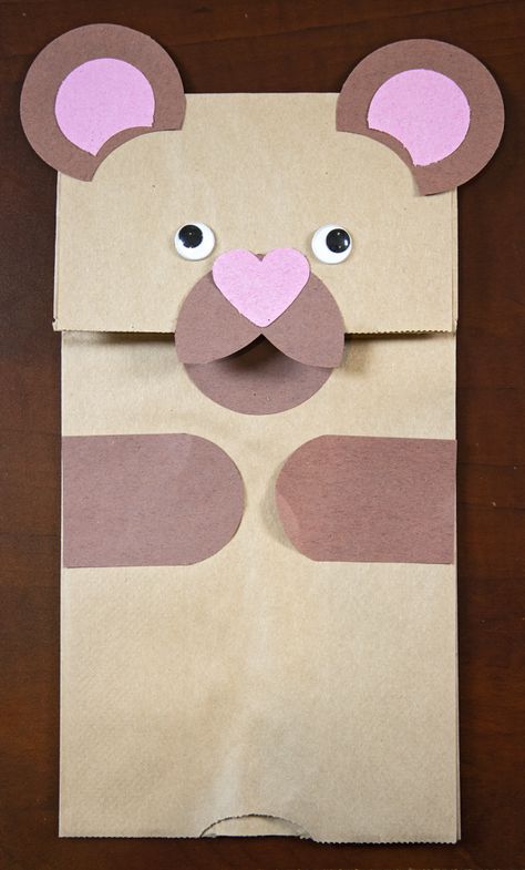 Lunch Bag Crafts, Simple Puppets, Brown Lunch Bag, Make Paper Bag, Art In The Park, Puppets For Kids, Paper Bag Puppets, Puppet Making, Kids Lunch Bags