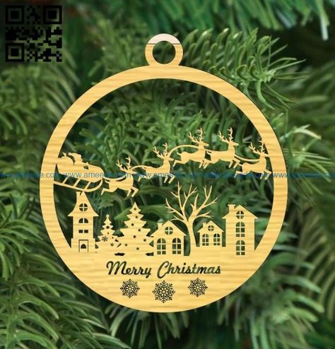 Christmas ball E0017836 file cdr and dxf free vector download for laser cut – Download Vector Christmas Nativity Set, Watercolor Christmas Tree, Creepy Christmas, Christmas Wood Crafts, Wooden Christmas Ornaments, Personalised Christmas Cards, Vector Free Download, Christmas Ball, Christmas Wood