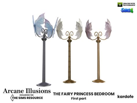 kardofe's Arcane Illusions_The fairy princess bedroom_FloorLamp Tool Box Diy, Princess Bedroom, Fairy Home, The Sims 4 Packs, Fairy Decor, Spice Box, Fairy Princess, Sims 4 Cas, Fairy Princesses