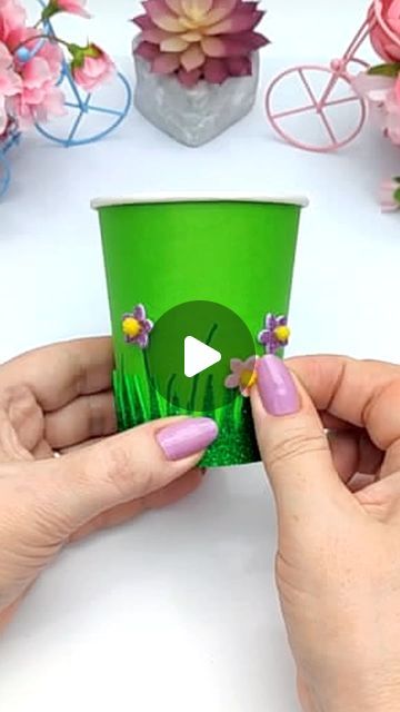 Tatiana Craft on Instagram: "Beautiful Craft Ideas with Paper cup #craft #diy #tutorial #handmade #handmadecrafts #craftseasydiy" Crafts With Cups, Craft Exhibition Ideas, Paper Cup Art, Paper Cup Crafts For Kids, Paper Cup Diy, Cup Crafts For Kids, Beautiful Craft Ideas, Plastic Cup Crafts, Craft Ideas With Paper