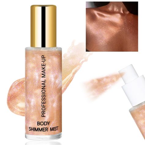 PRICES MAY VARY. Shimmery Glow: This body glitter spray provides a radiant, luminous glow to your skin, hair, and face. Get ready to sparkle and shine with this 60ML bottle of luminous radiance. Quick-Drying and Non-Sticky: The formula dries quickly and leaves a non-sticky finish. Convenient Spray Bottle: The 60ML spray bottle allows for easy and controlled application. The ultra-fine shimmer particles create a subtle, luminous finish that catches the light beautifully. Easy To Use: Shake evenly Best Body Shimmer, Glitter Body Spray, Shimmer Body Spray, Body Glitter Spray, Spray For Hair, Face Beat Makeup, Body Shimmer, Glitter Spray, Swift Tour