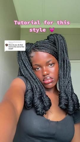 Braid Hairstyle Tutorial, Short Box Braids Hairstyles, Big Box Braids Hairstyles, Beautiful Black Hair, Box Braids Hairstyles For Black Women, Braid Hairstyle, Braided Hairstyles For Teens, Quick Braided Hairstyles, Cute Box Braids Hairstyles