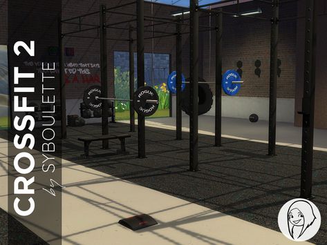 Syboubou's Crossfit -part 2- set Functional Gym Cc Sims 4, Sims 4 Workout Equipment Cc, Clothes The Sims 4, Gym Pack, Los Sims 4 Mods, Lotes The Sims 4, Gym Flooring Rubber, Crossfit Box, Cc Furniture