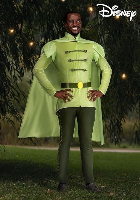 Amazon.com: Fun Costumes Disney Adult Prince Naveen, The Princess and The Frog Tunic and Cape Outfit for Halloween Medium Green : Clothing, Shoes & Jewelry Prince Naveen Costume, Naveen Costume, Princess And The Frog Prince, Disney Costumes For Men, Best Costume Ever, Clueless Costume, Ace Ventura Costume, Outfit For Halloween, Prince Naveen