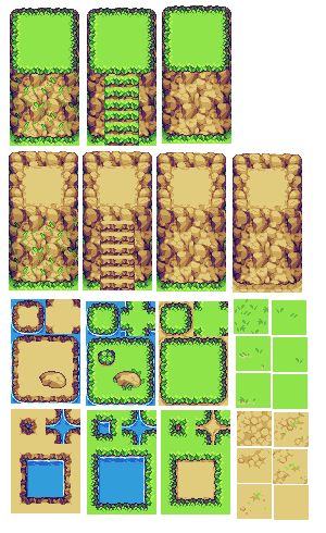 Pixel Grass Tile, Pixel Art Grass Tileset, Pixel Art Assets, Grass Pixel Art, 7 Up Cake Recipe, Tileset Pixel Art, Pixel Tileset, 2d Tileset, Pixel Art Tileset