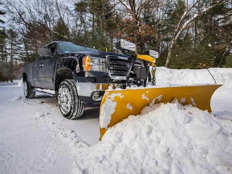 Searching for 'snow removal near me'? Check out BobVila's guide on choosing and hiring a snow removal service in your area. Muskegon Michigan, Landscaping On A Hill, England Winter, Shoveling Snow, Removal Company, Snow Removal, Snow Plow, Springfield Mo, Snow Shovel