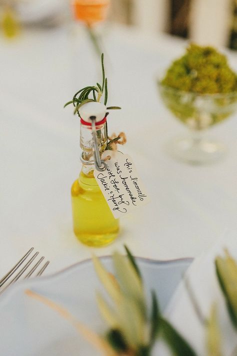 Homemade Limoncello  Wedding Favours | Brightly Coloured Destination Wedding at Masseria Potenti Wedding Venue, Puglia, South Italy | Petar Jurica Photography | Marco Odorino Film Wedding Puglia, Limoncello Wedding, Puglia Wedding, Homemade Limoncello, Halfpenny London, South Italy, Spring Brunch, Ding Dong, Diy Wedding Favors