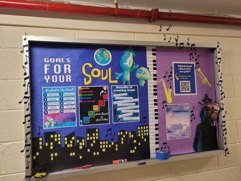 Goal Bulletin Board, Music Themed Bulletin Boards, 90s Theme Bulletin Board, Music Themed Ra Bulletin Boards, Ra Bulletin Boards Academic Success, Midterm Bulletin Board Ra, Ra Bulletin Boards New Semester, Goals Bulletin Board, Midterms Bulletin Board Ra