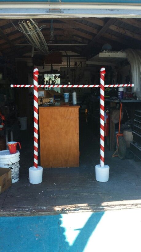 DIY  Candy Cane Limbo! Christmas Backyard Games, Winter Carnival Ideas Outdoor, Winter Wonderland Games For Kids, Diy Limbo How To Make, Christmas Festival Booth Ideas, Winter Carnival Games For Kids, Winter Wonderland Carnival, Limbo Diy, Winter Wonderland School Party