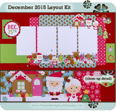 Christmas Scrapbook Pages, Christmas Scrapbook Layouts, Christmas Layouts, Scrapbook Layout Sketches, Doodlebug Design, Christmas Scrapbook, Photo Layouts, Scrapbook Sketches, Card Kits