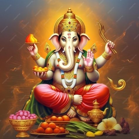 Om Ganesh, Ganesh Tattoo, Jai Shri Ganesh, Ganesha God, Spiritual God, Vighnaharta Ganesh, Ganpati Bappa Wallpapers, Ganpati Bappa Photo, Ganesh Lord