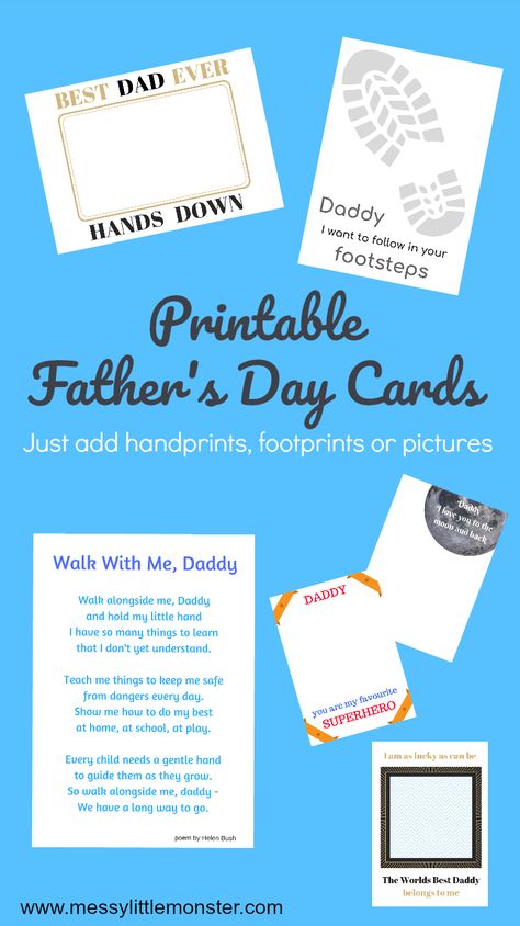 Craft For Babies, Kids Fathers Day Crafts, Fathers Day Craft, Fathers Day Poems, Father's Day Craft Ideas, Easy Fathers Day Craft, Father's Day Activities, Father's Day Printable, Father's Day Craft