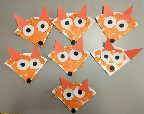 Fox Art For Preschool, Fox Toddler Craft, Fox Activities For Kids, Fox Crafts For Kids, Awana Crafts, October Lesson Plans, Fox Craft, Fox Crafts, Boys And Girls Club