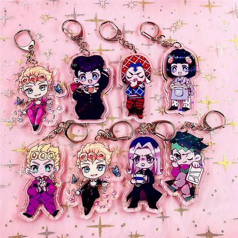 Jojo Merch, Kujo Jotaro, Kira Yoshikage, Joseph Joestar, Acrylic Keychains, Jojo Memes, Acrylic Artwork, Acrylic Keychain, Jojo Bizzare Adventure