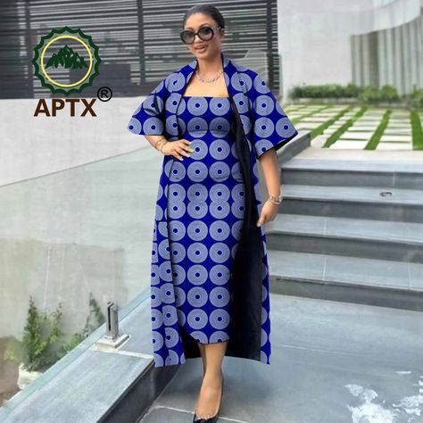 African Outfits For Women Ankara, African Outfits For Women, Coat And Dress, African Outfits, Women Suits, Ankara Print, Short Sleeve Jacket, Outfits For Women, Sleeve Jacket