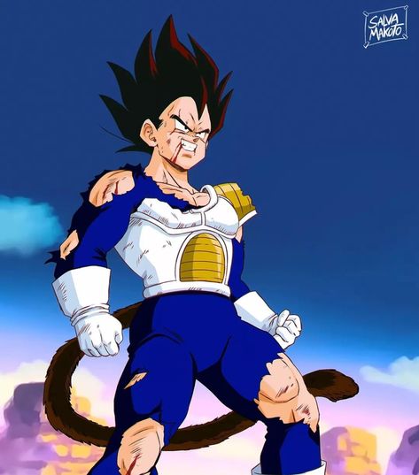 Vegeta Saiyan Saga, Bad Guy, Dragon Ball Z, Dragon Ball, Deviantart, Anime, Art, Kawaii