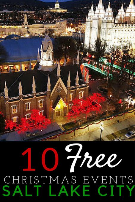 10 Free Things to do at Christmas in Salt Lake City Salt Lake City Utah Winter, Free Christmas Activities, Things To Do At Christmas, Utah Activities, Fun Date Night Ideas, Utah Camping, Slc Utah, Utah Adventures, Utah Road Trip