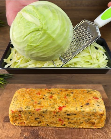 Delicious and Healthy Cabbage Casserole - Greenku Recipes Recipe Using Cabbage, Cabbage Bread Recipe, Cabbage Cakes Recipe, Cabbage And Carrot Recipes, Healthy Cabbage Recipes, Cabbage And Beans, Shredded Cabbage Recipes, Cabbage Bread, Vegetable Loaf