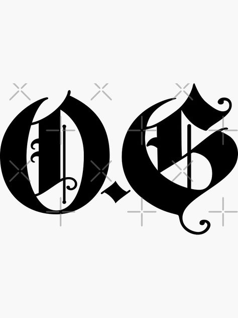 Og Tattoos Ideas, Gangsta Lettering, Og Logo Design, Hood Tattoo Designs, Gangsta Drawings, Gang Symbols, Savage Tattoo, Gangster Drawings Easy, Gangster Disciples