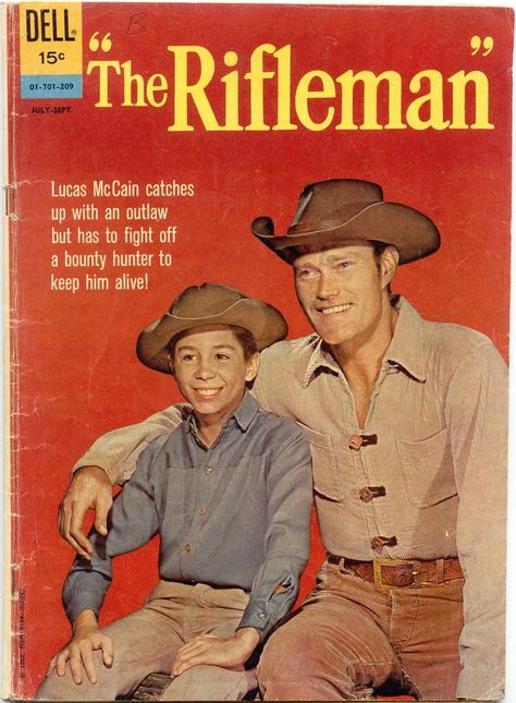 The Rifleman 12 (Dell Comics / Western Publishing) Chuck Connors, Johnny Crawford, Dell Comic, The Rifleman, Western Comics, The Lone Ranger, Tv Westerns, Dead End, Old Comics