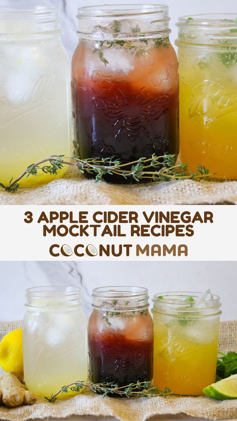 These apple cider vinegar mocktails are perfect for those looking for a healthy mocktail with all the health benefits and none of the bad stuff! Digestive Mocktail, Vinegar Mocktail, Apple Cider Vinegar Mocktail, Acv Mocktail, Hot Apple Cider Mocktail Non Alcoholic, Apple Cider Mocktail Non Alcoholic, Apple Cider Ginger Beer Mocktail, Sparkling Cider Mocktail Non Alcoholic, Apple Cider Vinegar Drink Recipes