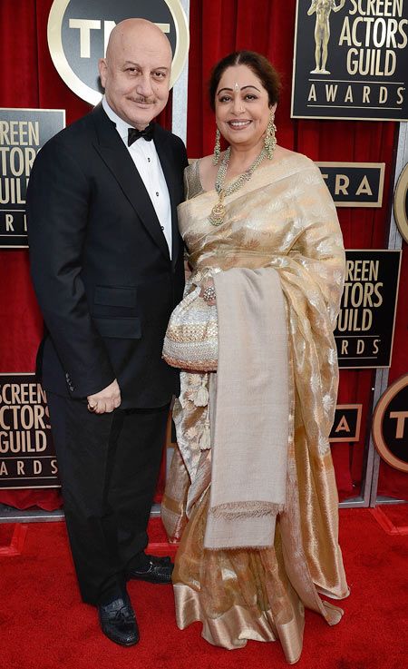 Kirron Kher, Celebrity Saree, Neetu Singh, Twinkle Khanna, Love Bollywood, Anupam Kher, Kota Sarees, Bollywood Couples, Latest Saree