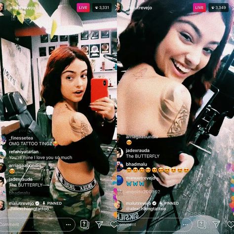 Malu Trevejo Tattoo, Malu Trevejo, Youre Mine, New Tattoo, L Love You, A Butterfly, Love You So Much, New Tattoos, Love You