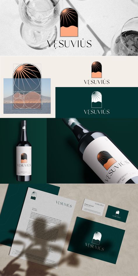 Wine Brand Identity Design, Wine Branding Design Logos, Winery Graphic Design, Wine Bottle Graphic Design, Wine Brand Design, Luxury Graphic Design Branding, Wine Brand Identity, Wine Logo Design Ideas, Bar Branding Design