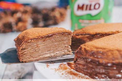 Milo Mug Cake, Milo Dinosaur, Street Food Ideas, Milo Recipe, Milo Cake, Crepe Cake Recipe, Fried Chicken Strips, Japanese Cheesecake, Crepe Cakes