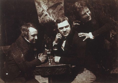 Edinburgh Ale: James Ballantine, Dr George Bell and David Octavius Hill by National Galleries of Scotland Commons, via Flickr Robert Cornelius, Haunting Images, Louis Daguerre, People Drinking, Rare Historical Photos, Modern Photographers, Alfred Stieglitz, Africa Do Sul, History Of Photography