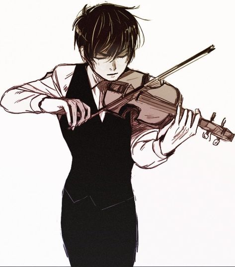 Violin Drawing, Hellsing Ultimate, Violin Art, Music Drawings, Body Pose Drawing, Figure Drawing Reference, Anime Drawings Tutorials, Anime Poses Reference, Sketchbook Art Inspiration