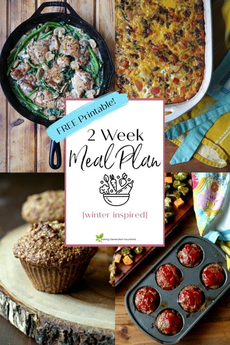 Nourishing 2 Week Meal Plan {Winter Inspired Part 1} - Raising Generation Nourished Food Exchange Meal Plan, Quick Nourishing Meals, Raising Generation Nourished, Wapf Meal Plan, Weston Price Meal Plan, Traditional Cooking School, Ancestral Meal Plan, Nutrient Dense Meal Plan, Nourishing Traditions Meal Plan