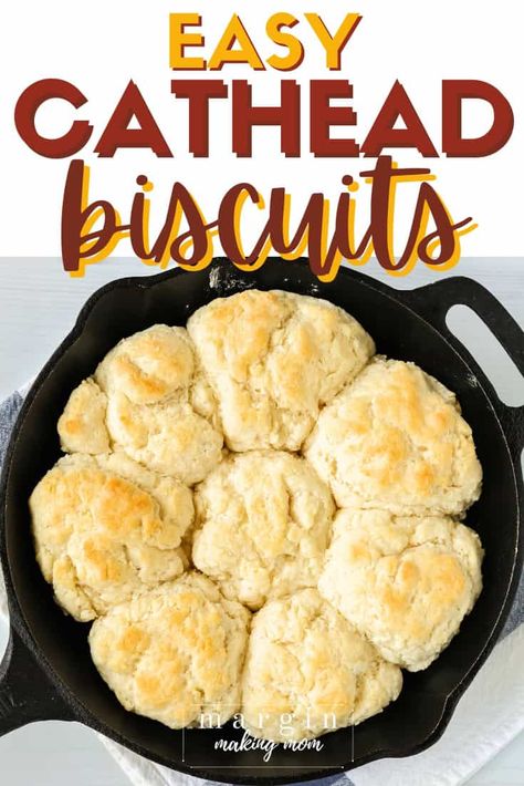 These Appalachian cathead biscuits are the perfect old-fashioned treat! They're great for breakfast or as a side with dinner. Fluffy drop biscuits are easy to make, and they're delicious with jam or apple butter! Breakfast Biscuit Ideas, Bisquick Drop Biscuits, Old Fashioned Biscuit Recipe, Cathead Biscuits, Homemade Drop Biscuits, Fudge Brownie Pie, Bisquick Biscuits, Best Biscuit Recipe, Drop Biscuits Recipe