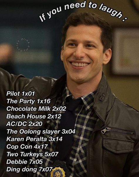 Brooklyn 99 Episodes To Watch When, B99 Episodes To Watch When, Brooklyn Nine Nine Funny, Jake And Amy, Brooklyn 9 9, Jake Peralta, Andy Samberg, Brooklyn 99, Brooklyn Baby