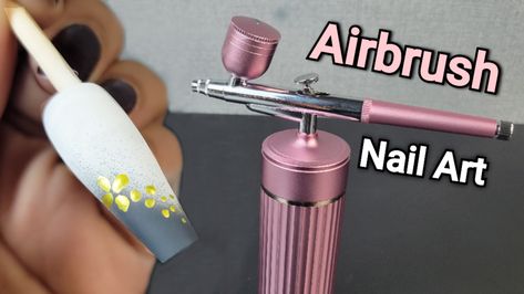 Nail art using Airbrush kit- Nlapldy Airbrush kit Review How To Do Airbrush Nails, Air Brush Nails Art, Nail Airbrush Designs, Airbrush Art Nails, Air Brush Nails, Airbrush Nail Designs, Nail Airbrush, How To Do Ombre, Airbrush Nail Art