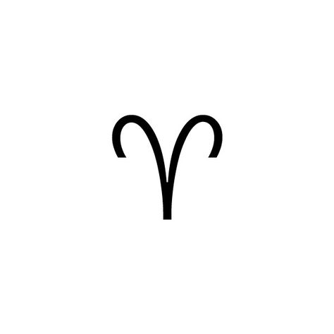 Aries -- The astrological symbol for the Zodiac sign Aries. ❤ liked on Polyvore featuring home, home decor, zodiac, aries, astrology, zodiac signs and astrological signs Aries Zodiac Sign Tattoos, Aries Sign Symbol, Simple Aries Tattoo, Aries Glyph, Aries Sign Tattoo, Aires Sign, Aries Drawing, Aries Symbol Tattoos, Shrinks Dink