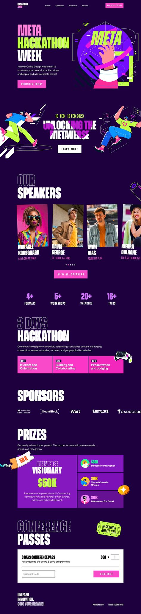 Meta Hackathon Landing Page by Mahima Mahajan on Dribbble Hackathon Landing Page, Hackathon Design, Mahima Mahajan, Landing Page Design, Page Design, Portfolio Design, Online Design, Landing Page, Global Community