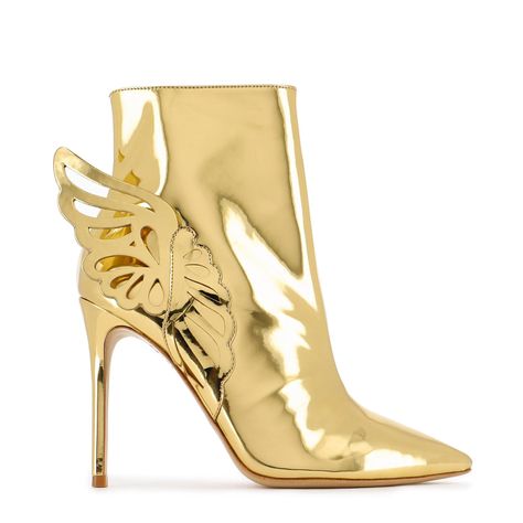 Our signature and most-loved style, the butterfly winged Chiara. Style with an evening dress, for your wedding, or with your favourite jeans. We deliver worldwide! Sophia Webster Shoes, Butterfly Shoes, Wing Shoes, Butterfly Wing, Sophia Webster, Gold Heels, Black Wedges, Latest Shoes, Designer Boots