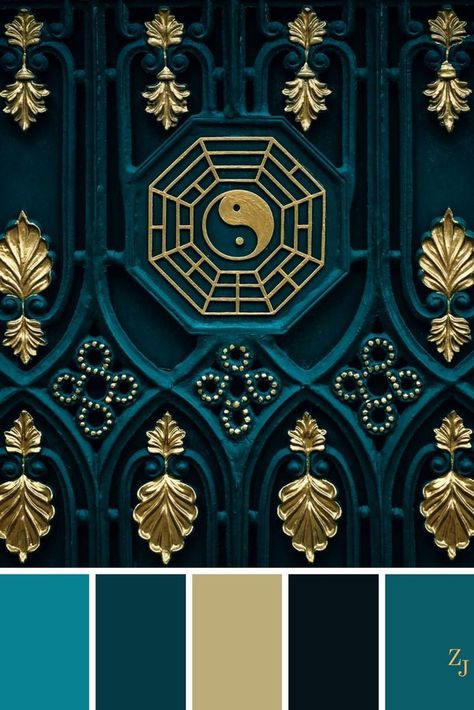 rich blue and gold color combination Color Palette For Home, Gold Color Palettes, Color Schemes Colour Palettes, Color Palette Design, Color Balance, Teal And Gold, Colour Palettes, Color Stories, Super Ideas