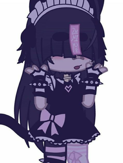 Gacha Nose, Cute Goth Outfits, Life Drawing Pose, Arte Do Kawaii, Cute Goth, Gacha Ocs, Kawaii Goth, Club Hairstyles, Gacha Outfits